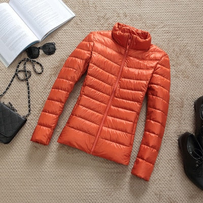 2020 New 90% Duck Down Jacket Women Autumn Winter Coat Lady Ultralight Down Jacket