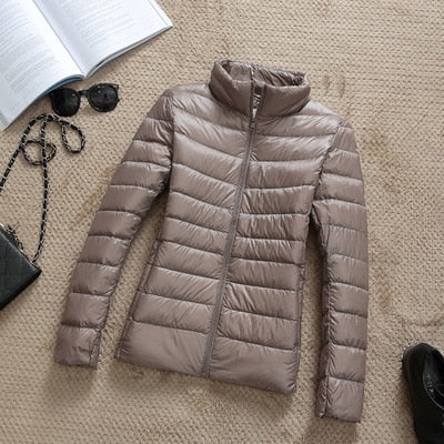 2020 New 90% Duck Down Jacket Women Autumn Winter Coat Lady Ultralight Down Jacket