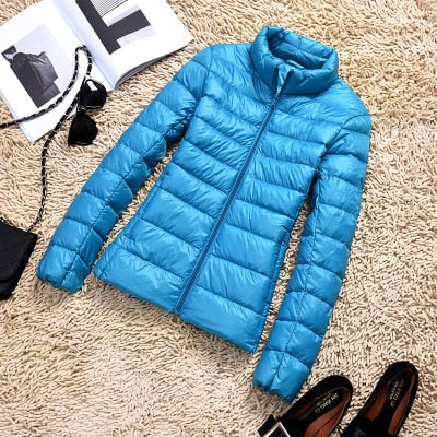 2020 New 90% Duck Down Jacket Women Autumn Winter Coat Lady Ultralight Down Jacket