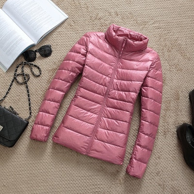 2020 New 90% Duck Down Jacket Women Autumn Winter Coat Lady Ultralight Down Jacket