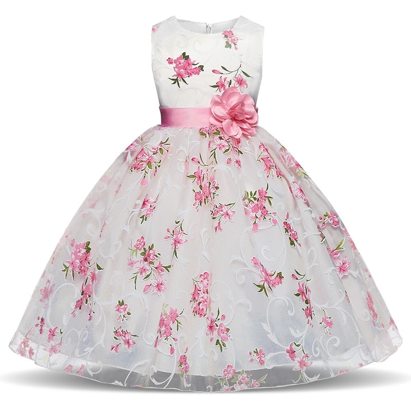 Christmas Tutu Dress For Girls Dresses Kids Clothes Wedding Event Flower Girl Dress Birthday Party Costumes Children Clothing 8T