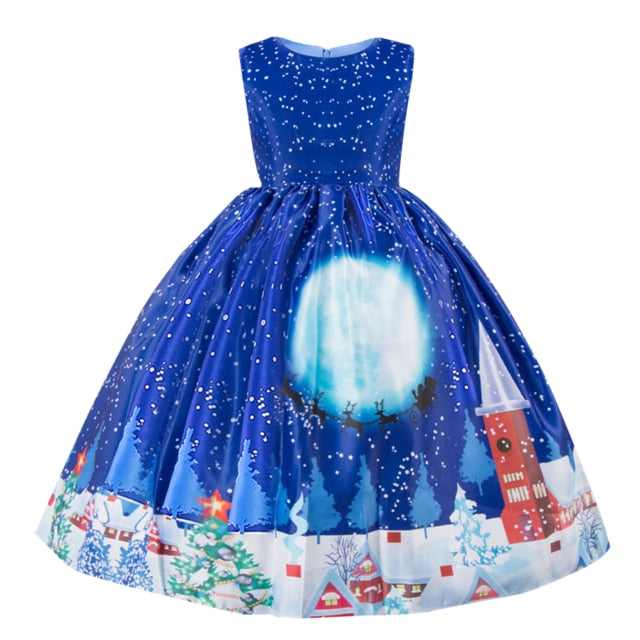 Christmas Tutu Dress For Girls Dresses Kids Clothes Wedding Event Flower Girl Dress Birthday Party Costumes Children Clothing 8T