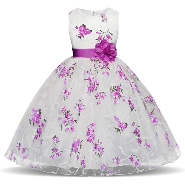 Christmas Tutu Dress For Girls Dresses Kids Clothes Wedding Event Flower Girl Dress Birthday Party Costumes Children Clothing 8T