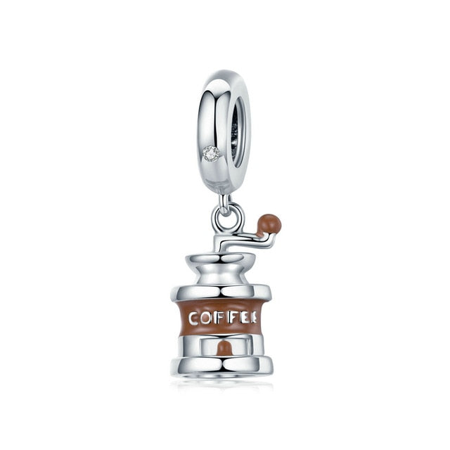 925 Sterling Silver Berloque Family House Eiffel Tower Camera Travel Dream Coffee Cup Shoes Charm Fit Charm Bracelet DIY Jewelry
