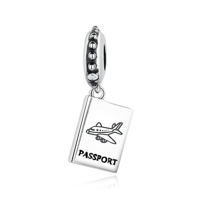 925 Sterling Silver Berloque Family House Eiffel Tower Camera Travel Dream Coffee Cup Shoes Charm Fit Charm Bracelet DIY Jewelry