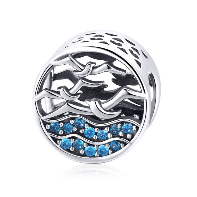 925 Sterling Silver Berloque Family House Eiffel Tower Camera Travel Dream Coffee Cup Shoes Charm Fit Charm Bracelet DIY Jewelry