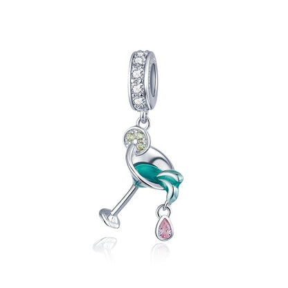 925 Sterling Silver Berloque Family House Eiffel Tower Camera Travel Dream Coffee Cup Shoes Charm Fit Charm Bracelet DIY Jewelry