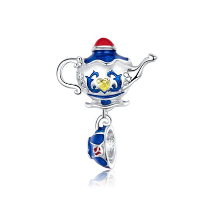925 Sterling Silver Berloque Family House Eiffel Tower Camera Travel Dream Coffee Cup Shoes Charm Fit Charm Bracelet DIY Jewelry