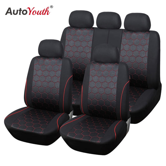 AUTOYOUTH Soccer Ball Style Car Seat Covers Set Universal Fit Most Interior Accessories For peugeot 307 golf 4 mercedes toyota