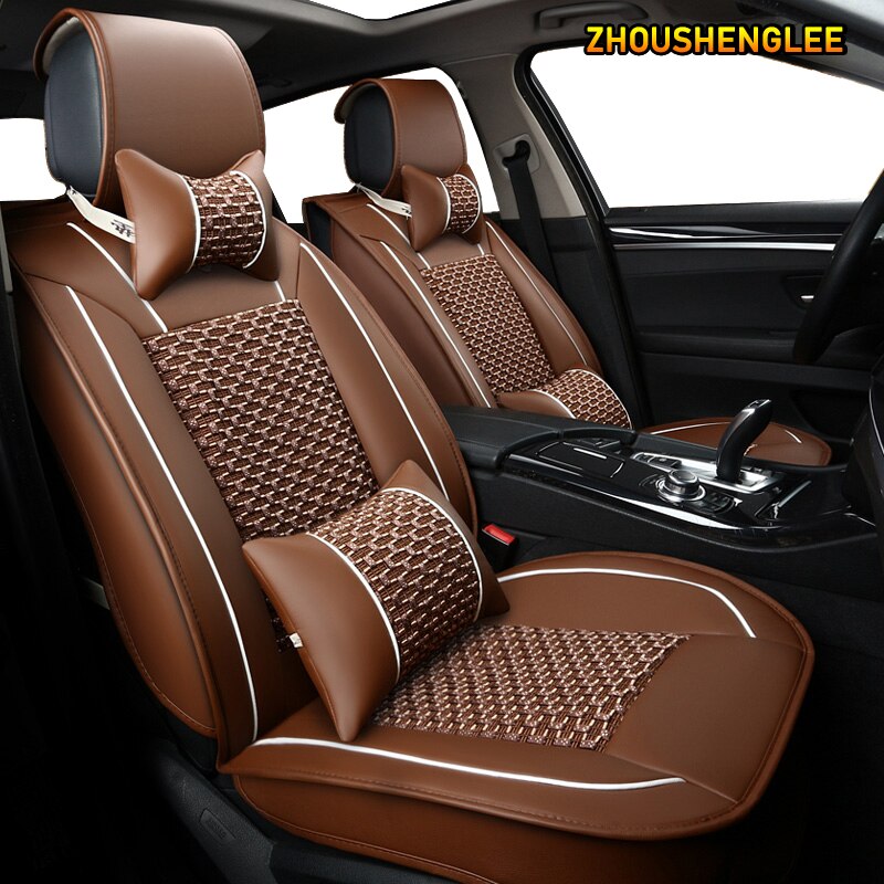 ZHOUSHENGLEE 1 pcs car seat covers For ford focus mk1 focus 2 3 mondeo mk4 fiesta mk7 figo ranger edge fusion 2015 kuga seats