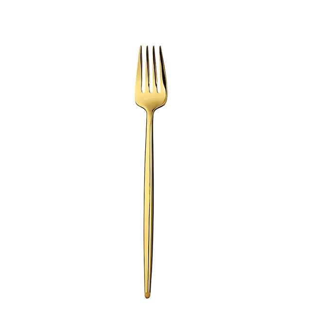 Mirror Gold Forks Spoons Knives Tableware Steel Cutlery Set Stainless Steel Silverware Set Gold Chopstick Spoon Knife Fork Sets