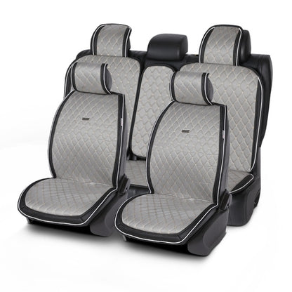 Artificial suede universal car seat cushion black 1Set luxury Cape 5 seats fit for Kia Hyundai BMW Lada car seat cover shawl