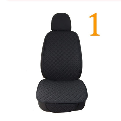 Car Seat Cover Front Rear Flax Cushion Breathable Protector Protector Front Rear Back Cushion Pad Mat with Backrest