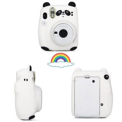 For Fujifilm Instax Mini 11 Instant Film Camera PU Leather Bag Case Cover Shell with Shoulder Strap Pink/Blue/Purple/Gray/White