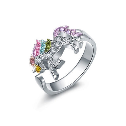 Cute Unicorn Necklace Fashion Cartoon Horse Jewelry Accessories For Girls Children Kids Women Party Animal Pendant Bracelet Set