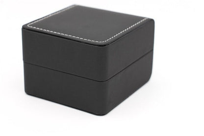Wholesale PU Leather Watch Storage Box Black Single Mechanical Watch Package Case Jewelry Women Gift Follow Boxes W053