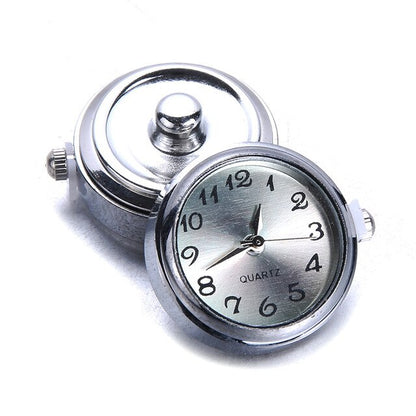 DIY 18mm Glass Watch Snap Interchangeable Jewelry Accessory Can Move Replaceable Snap Buttons Jewelry for Snaps Bracelet