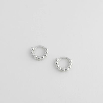 CANNER Round fashion Earrings Hoops 100% 925 Sterling Silver Zircon Earrings For Women Jewelry Gold Korean Aretes De Mujer