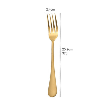 Gold Spoon Knife Set Gold Cutlery Knives Sets Wedding Tableware Forks Knives Spoons Silverware Travel Cutlery Set Dropshipping