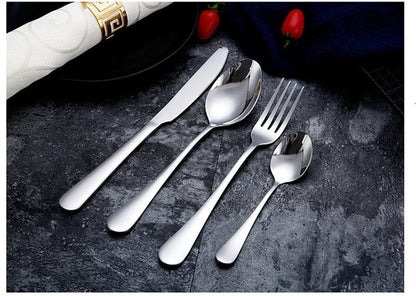 Gold Spoon Knife Set Gold Cutlery Knives Sets Wedding Tableware Forks Knives Spoons Silverware Travel Cutlery Set Dropshipping