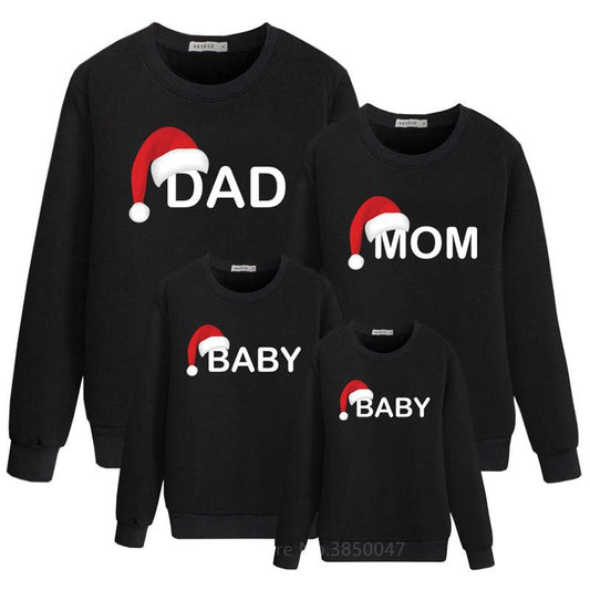 2020 Cotton Christmas Sweater Shirt Family Pajamas Long Sleeve Mommy and Daughter Baby Boys Print Pajamas Kids Couple Outfits