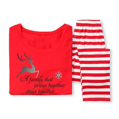 2020 Christmas Family clothing Deer Print Men Women Boy Girl  Pyjamas Sets Father Mother Child Pajamas Family Matching Outfits