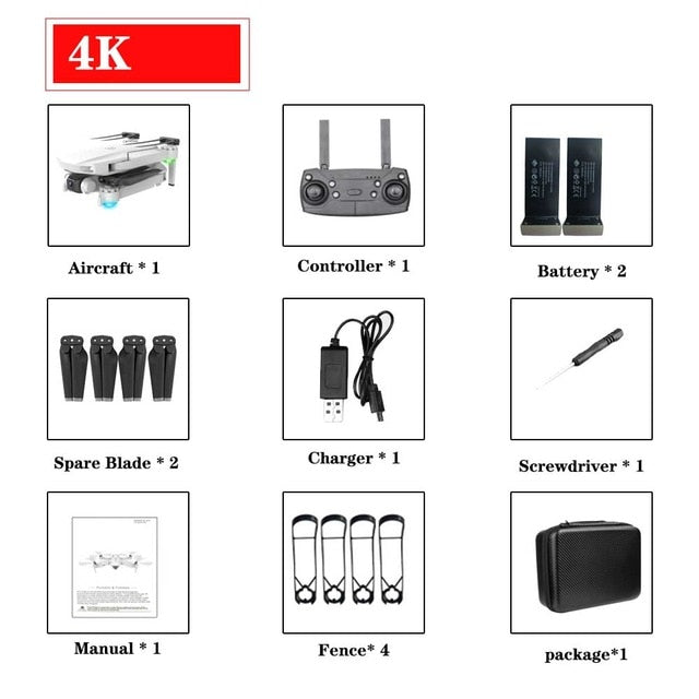 New S161 drone 4k HD dual lens 1080P WIFI fpv drone visual positioning high maintenance drone with camera rc quadcopter