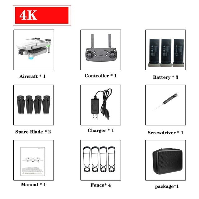 New S161 drone 4k HD dual lens 1080P WIFI fpv drone visual positioning high maintenance drone with camera rc quadcopter