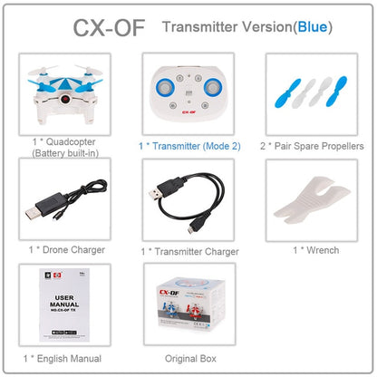 Cheerson CX-OF Mini Drone With Camera Wifi FPV Optical Flow Gravity Sensor 360° Flip Quadcopter For Kids Gifts RC Helicopter
