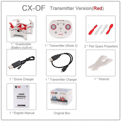 Cheerson CX-OF Mini Drone With Camera Wifi FPV Optical Flow Gravity Sensor 360° Flip Quadcopter For Kids Gifts RC Helicopter