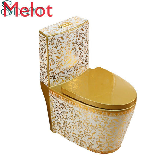 ceramic bathroom golden color toilet bowl wc toilet gold