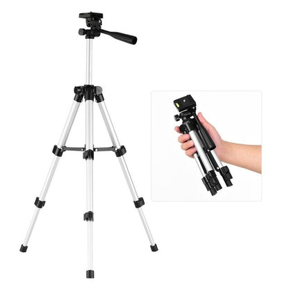 Mini Desktop Tripod Stand Aluminum Alloy 1/4 Inch Screw 21cm-48cm Adjustable Height camera Tripod for phone for Live Streaming