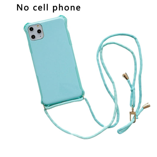 Candy Lanyard Tpu Mobile Phone Case Back Case Cover Protector Cellphone Case Suitable For Apple For Iphone