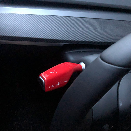 wiper gear lever gear decorative stickers Cover Carbon Fiber Pattern For Tesla Model 3 Model Y