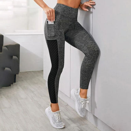 Women Workout Leggings Fitness Seamless Mesh Sport Pocket Legging Femme Fashion High Waist Leggings Women Yoga Running Pants