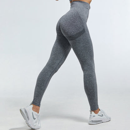 Fitness High Waist Push Up Peach Polyester Leggings Workout Jeggings Casual Leggigns