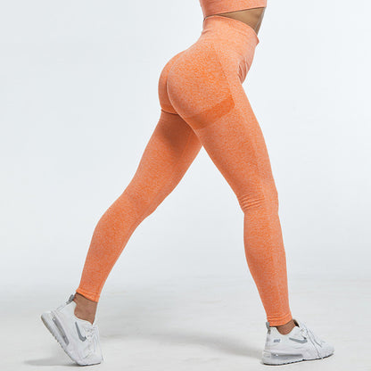 Fitness High Waist Push Up Peach Polyester Leggings Workout Jeggings Casual Leggigns