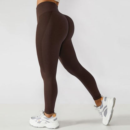 Women High Waist Seamless Yoga set Training Fitness Sport Leggings Workout Clothes For Women Sportwear Tracksuit Pant Six Color