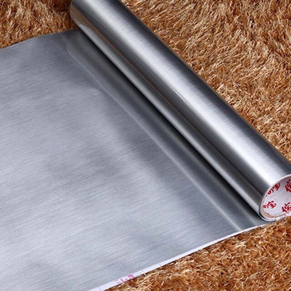 Waterproof glitter PVC wall stickers silver gold brush self adhesive wallpaper countertop kitchen cabinet home decoration film