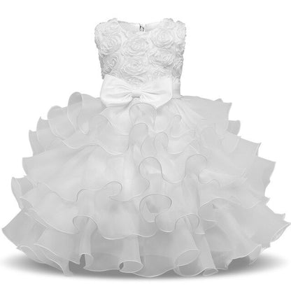 Kids Dresses For Girls Clothes Party Princess Vestidos Nina 5 6 7 8 year birthday Dress Girl Christmas Baptism Christening Gown