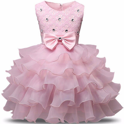Kids Dresses For Girls Clothes Party Princess Vestidos Nina 5 6 7 8 year birthday Dress Girl Christmas Baptism Christening Gown