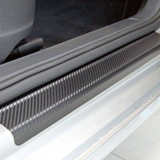 4pc Car Sill Door Protectors Stickers Universal for All Autmobile Interior Decoration Anti Scratch Scuff Cover Decal Accessories